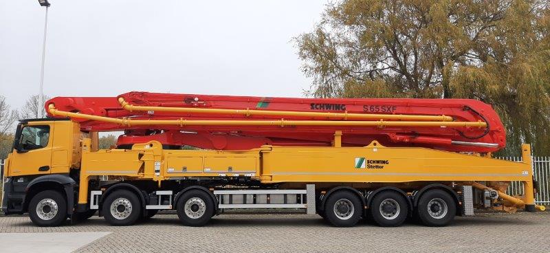 Schwing S65SX de grootste Schwing betonpomp 65 meter